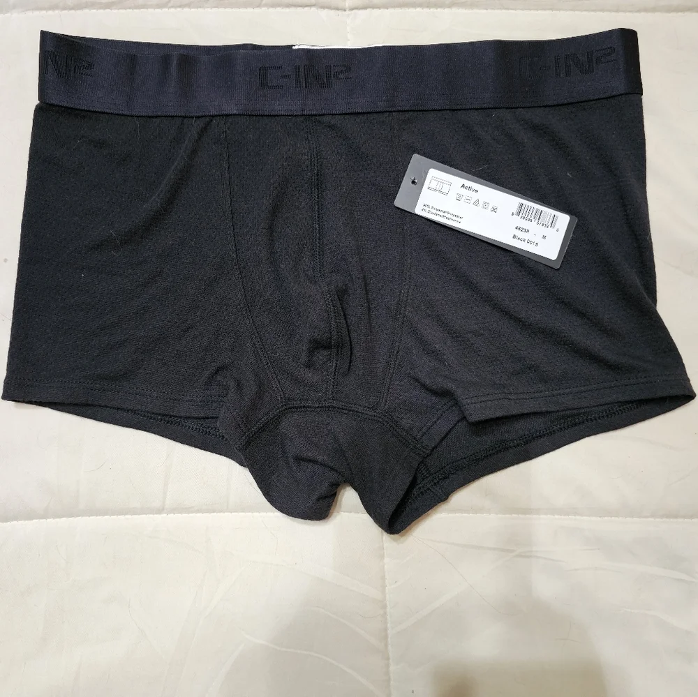 Active Black Boxer Briefs Athletic Fit